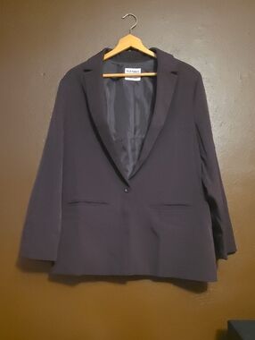 Old Navy Women's Plum Single-Button Blazer Size XL